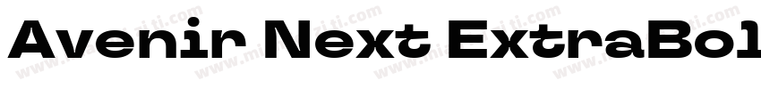 Avenir Next ExtraBold字体转换